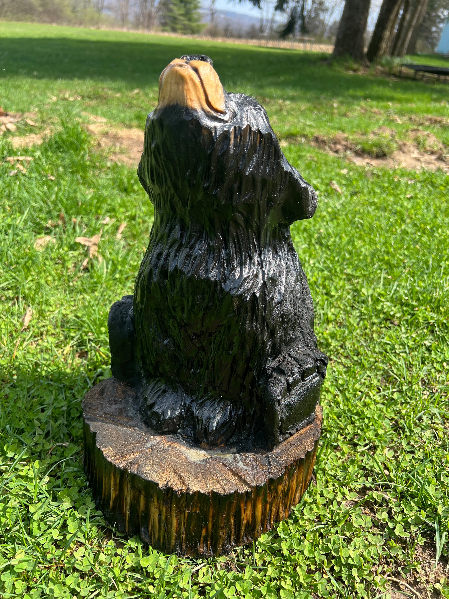 Hand-Carved Silly Bear