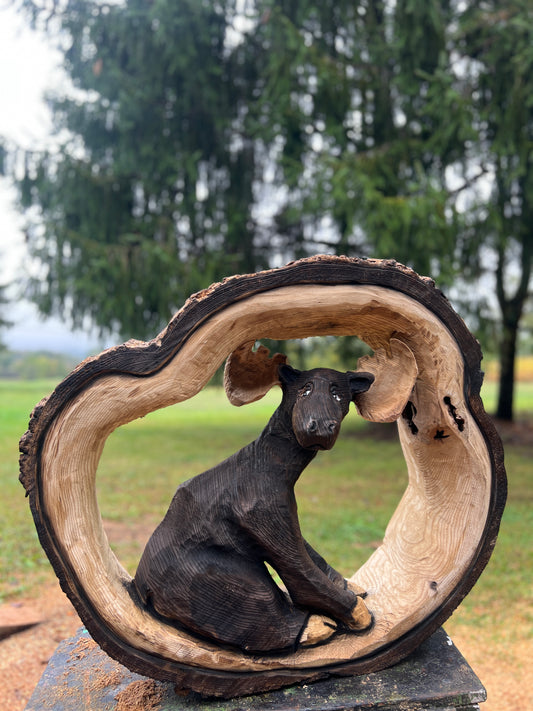 Chainsawjenna Moosey- made out of catalpa